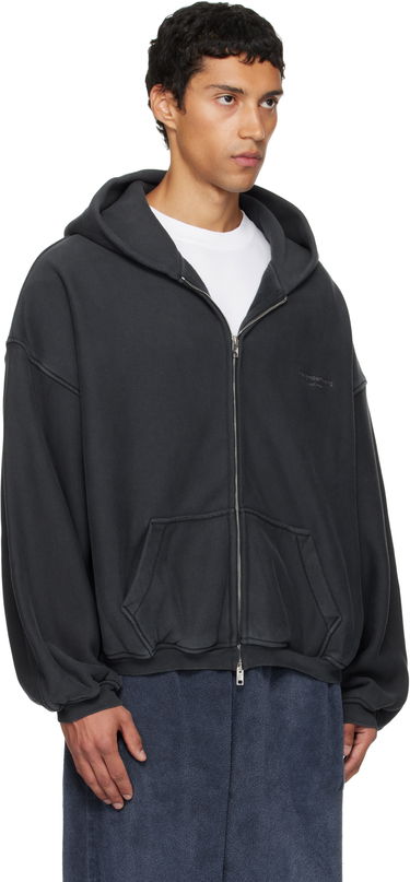 Sweatshirt Alexander Wang Alexander Wang Zip Hoodie Hvid | UCC3252065, 4