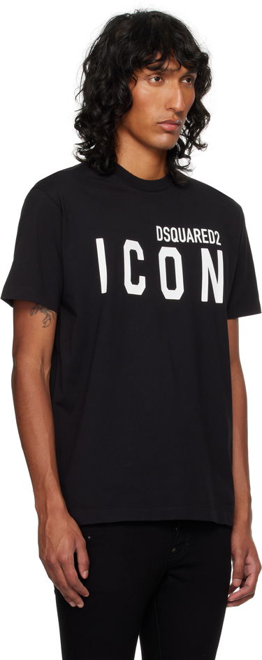 T-shirt DSQUARED2 Dsquared2 'Icon' Cool Fit T-Shirt Sort | S79GC0003_D20020, 1