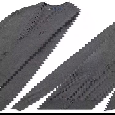 Sweater Fred Perry Merino Cardigan Grå | K9551-R85, 0