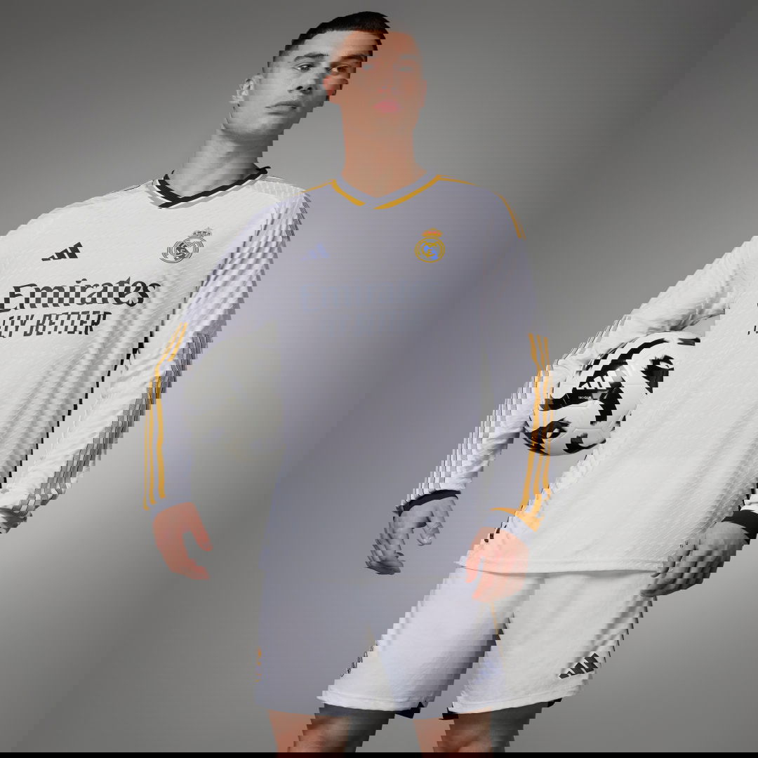 Jersey adidas Originals Real Madrid 23/24 Long Sleeve Authentic Hvid | IA9978, 0