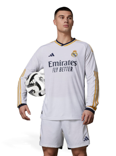 Jersey adidas Originals Real Madrid 23/24 Long Sleeve Authentic Hvid | IA9978