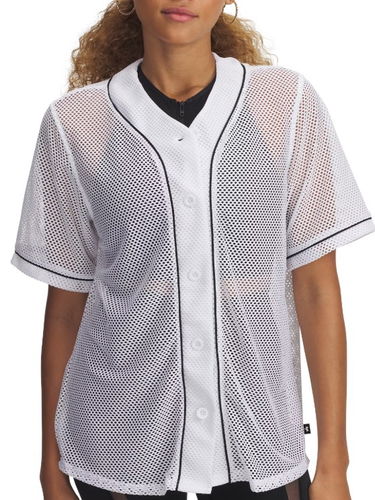 Jersey Under Armour Under Armour Sportstyle Mesh Baseball Jersey Hvid | 1389637-100, 0