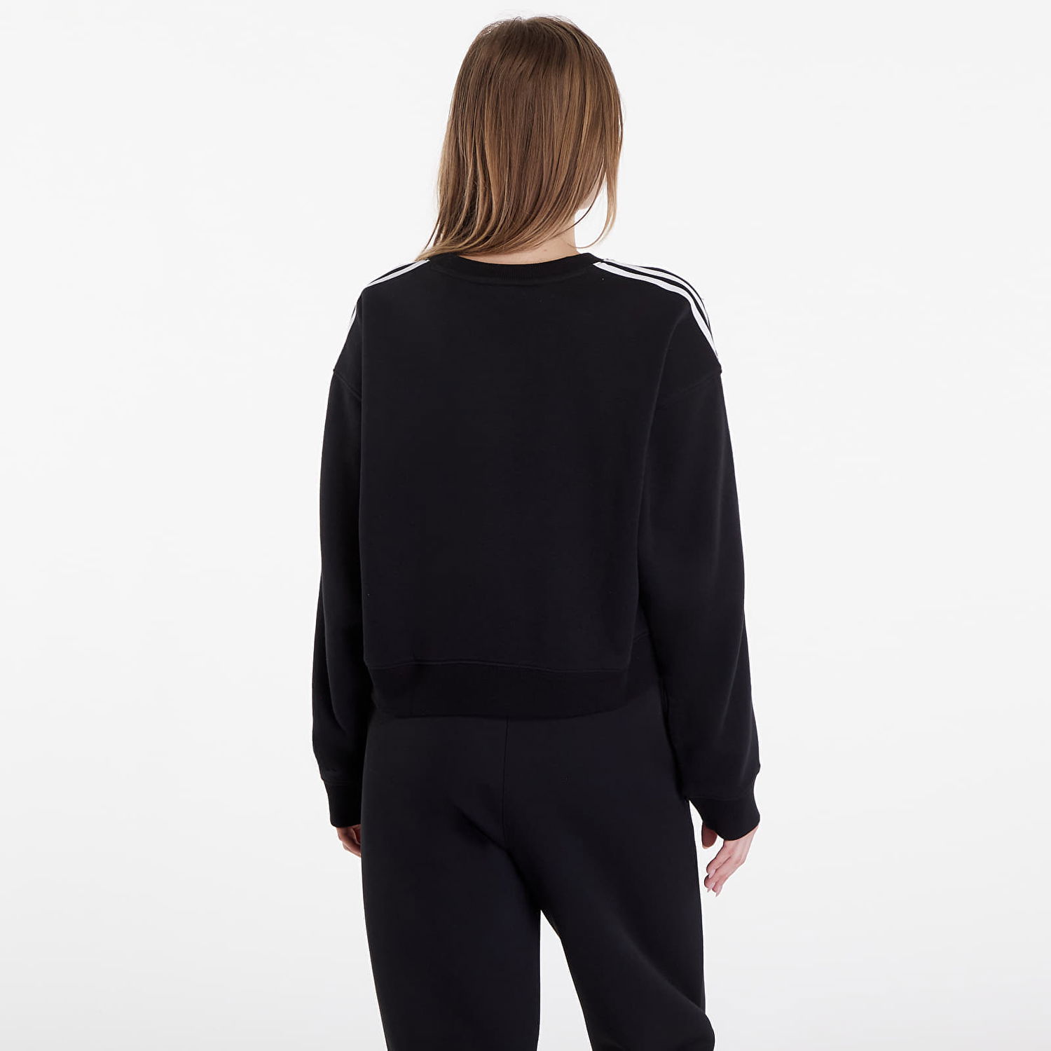 Sweatshirt adidas Originals 3 Stripes Classics Crew Black Sort | IR5522, 1