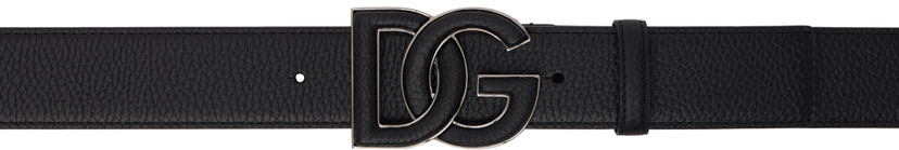 Bælter Dolce & Gabbana Deerskin-Print  Belt With Logo Buckle Sort | BC4675AT489