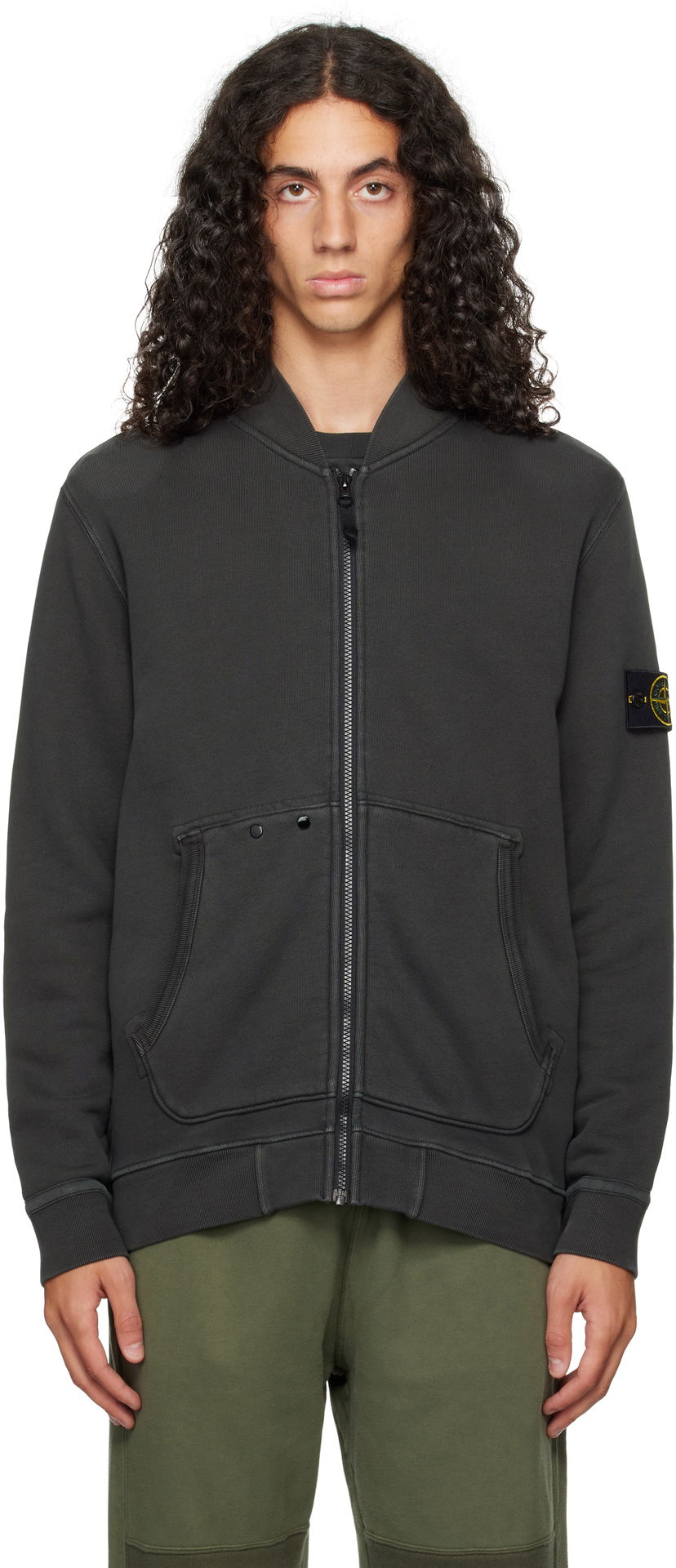 Bomberjakke Stone Island Bomber Jacket Grå | 811565241
