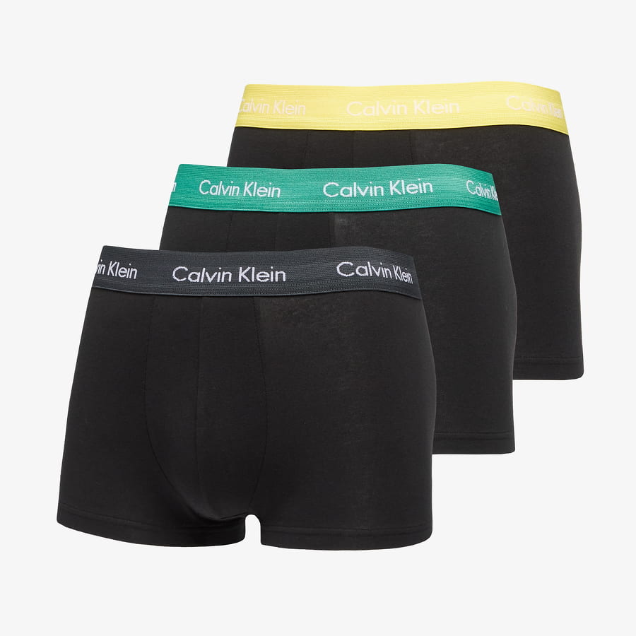 Boksere CALVIN KLEIN Cotton Stretch Low Rise Trunk 3 Pack Sort | U2664G CA9, 0