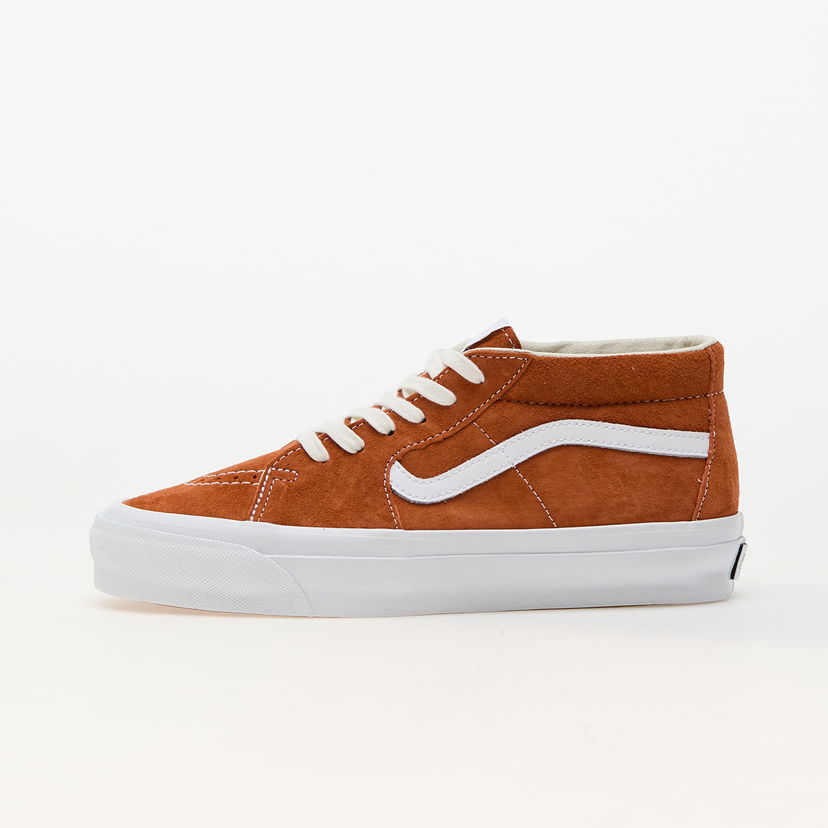 Skateboarding Vans Sk8-Mid Reissue 83 LX Pig Suede Amber Brun | VN000CQQ8B91