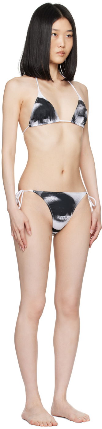 Badetøj Jean Paul Gaultier Jean Paul Gaultier 'The Eyes And Lips' Bikini Hvid | 24/30-F-BS008-J552-0100, 1