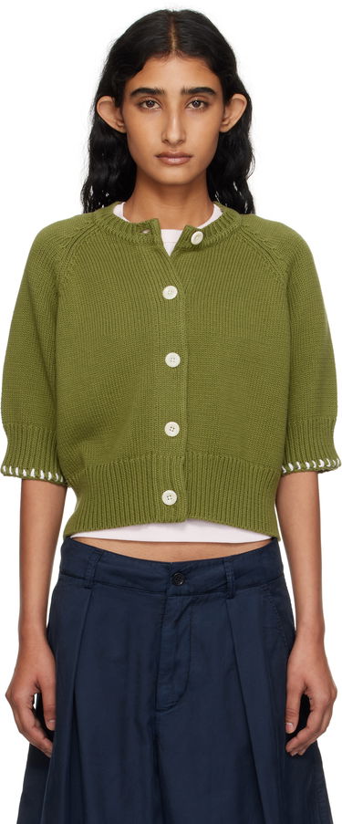 Sweater YMC YMC Kwai Knit Cardigan Grøn | Q8YMA, 0