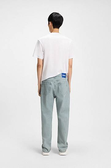 Jeans BOSS Baggy Fit Rigid Denim Jeans Grå | 50541663, 1