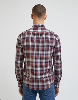 Skjorte Lee Button Down Shirt Bourgogne | 112341759:XXL, 0