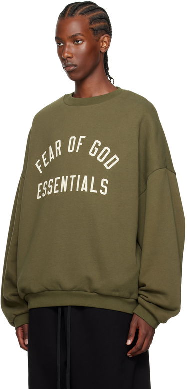 Sweatshirt Fear of God Designer Crewneck Sweatshirt Grøn | 192BT246265F, 3