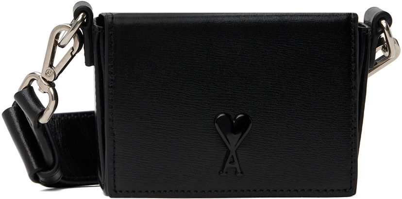 Håndtaske AMI AMI De Coeur Nano Lunch Box Bag Sort | ULL105.830