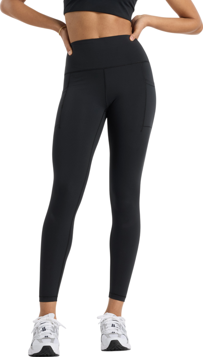 Leggings New Balance New Balance Sleek Pocket High Rise Legging 25" Sort | wp5126-8bk