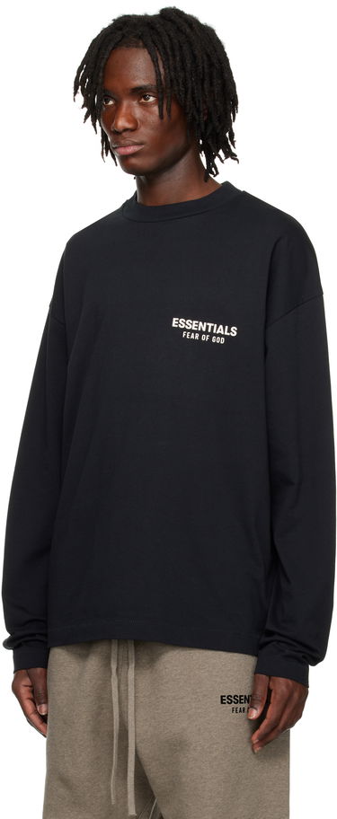 T-shirt Fear of God Fear of God ESSENTIALS Classic Long Sleeve T-Shirt Sort | 125AS254200F, 3