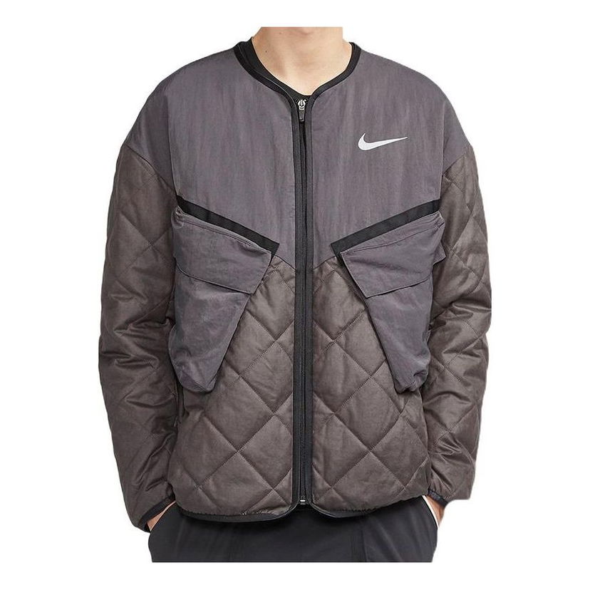 Puffer jakke Nike Men's Quilted Running Jacket Grå | CJ1460-082