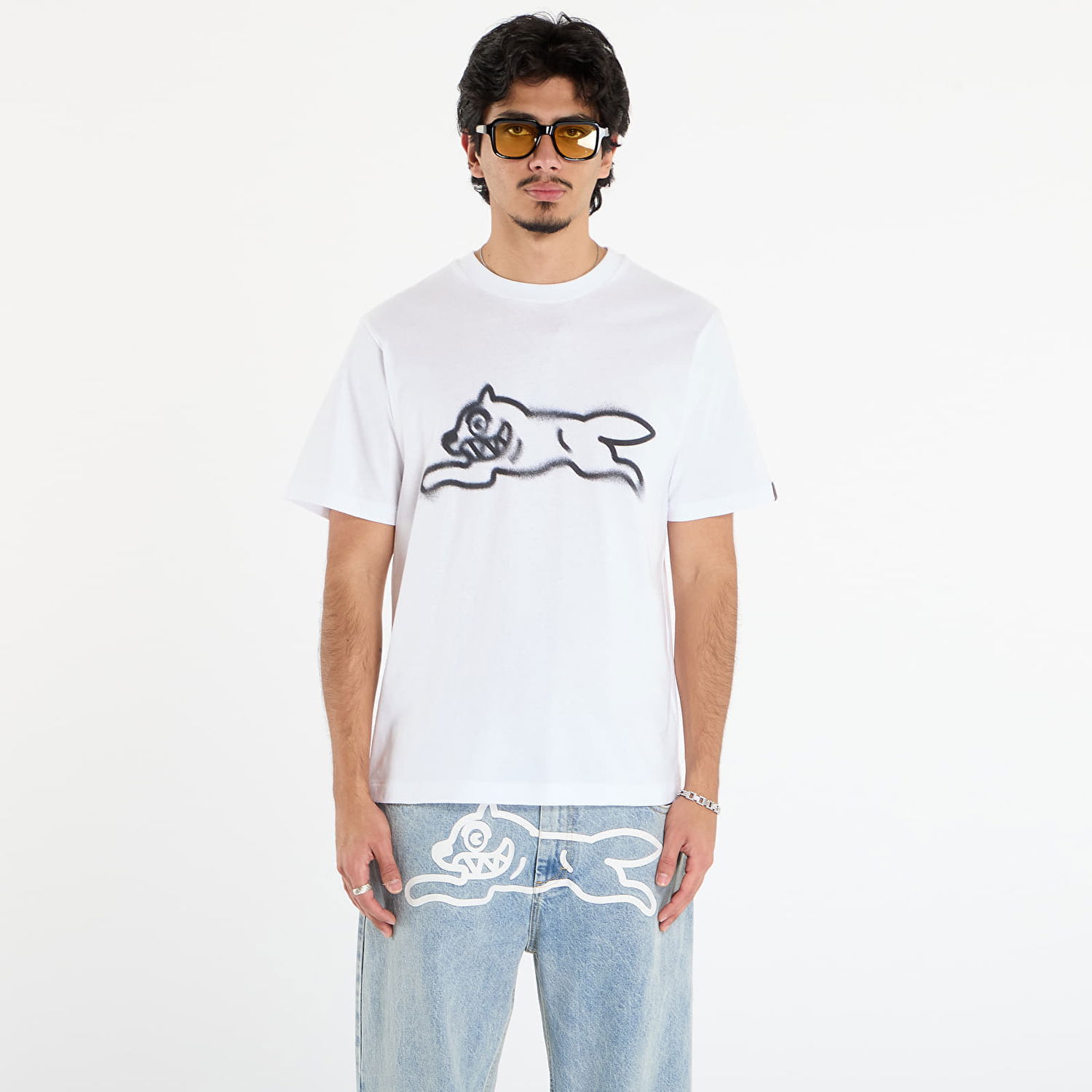 T-shirt BILLIONAIRE BOYS CLUB Icecream Spray Paint Running Dog T-Shirt Hvid | IC25440 White, 0