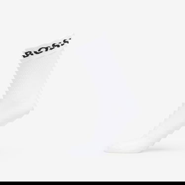 Sokker BOSS Hugo 2-Pack of Quarter-Length Socks in Stretch Fabric White Hvid | 50469747-100, 4