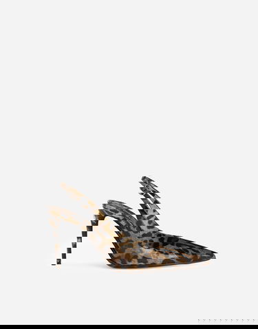 Tilbehør Dolce & Gabbana Dolce & Gabbana Animal Print Slingback Pumps Brun | CG0769AM568HA93M, 0