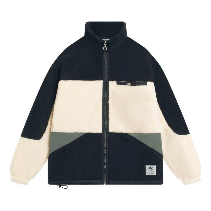 Jakke Li-Ning BadFive Color Block Fleece Jacket Sort | AFDSA71-3