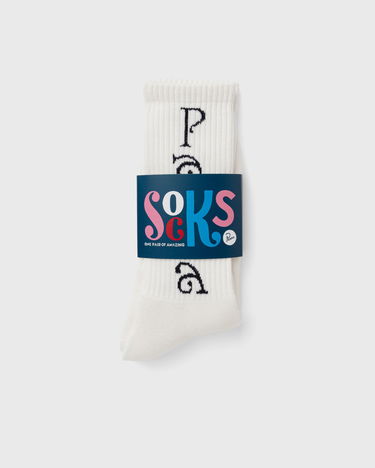 Sokker By Parra WEIRD TRAD LOGO Crew Socks Hvid | 54355, 2