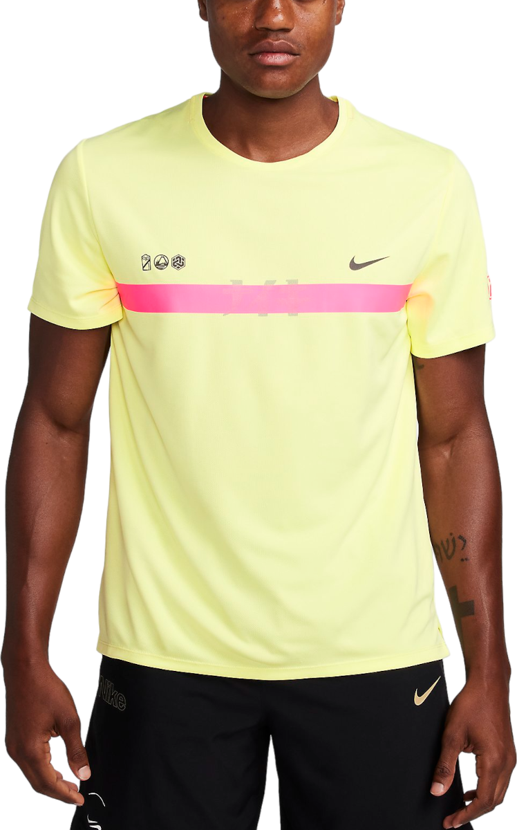 T-shirt Nike DF UV SS MILER TEE Gul | fq8018-331, 0
