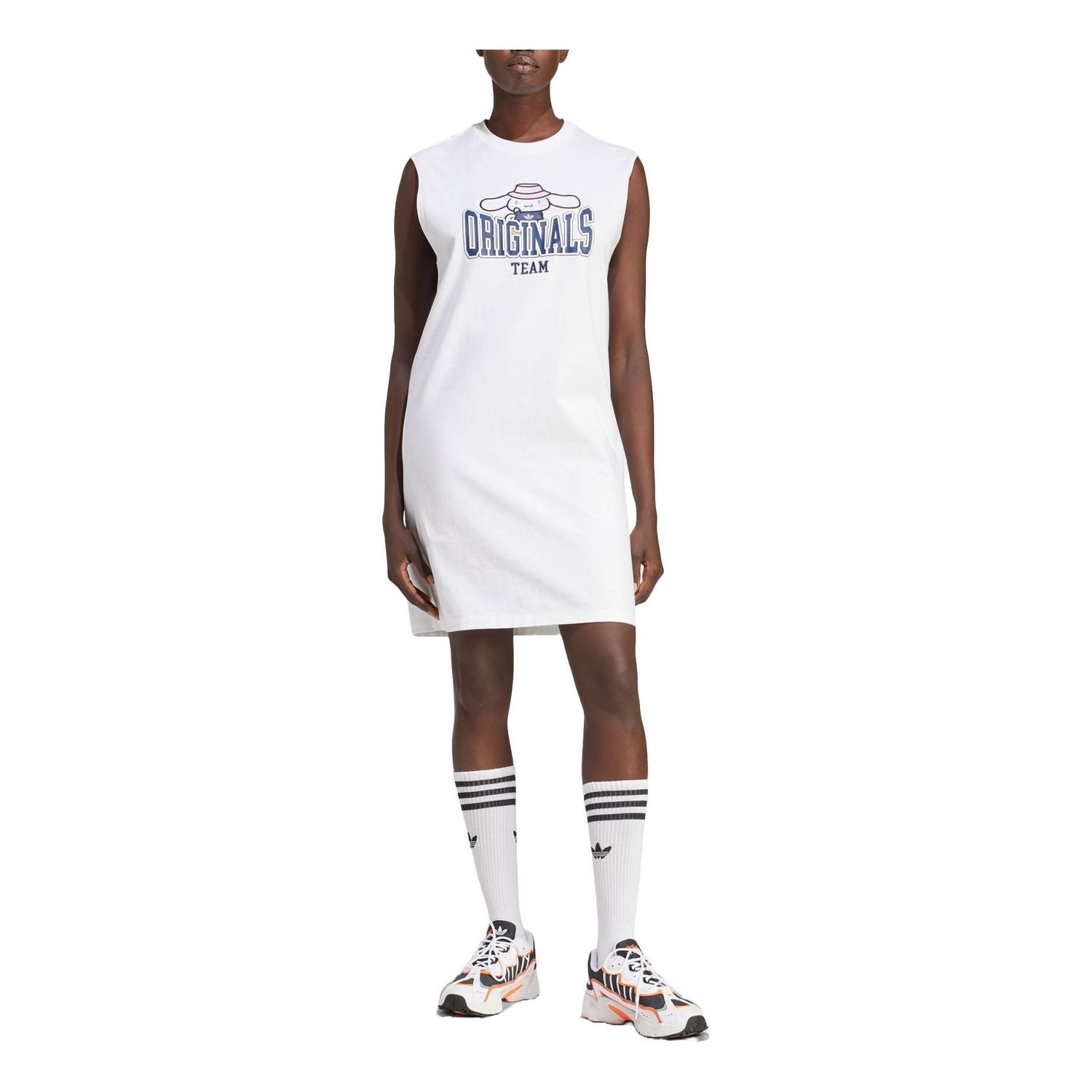 Kjole adidas Originals Hello Kitty Cinnamoroll Graphic Tank Dress Hvid | JG8055, 0
