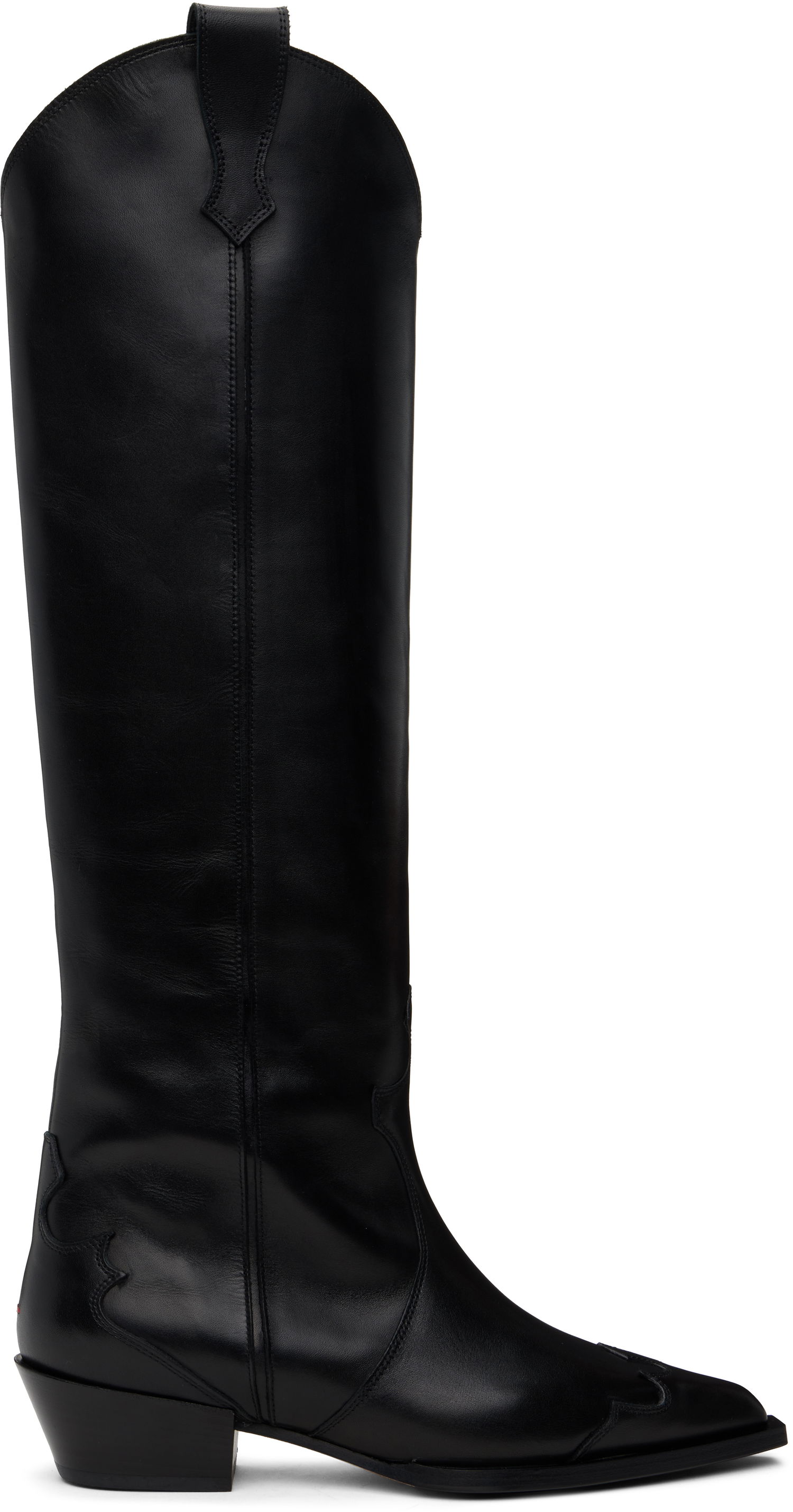 Kjole Aeyde Aeyde Aruna Leather Cowboy Tall Boots Sort | A11-KB-ARUP40CH-223-800-001, 0