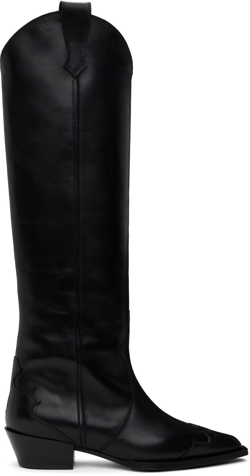 Kjole Aeyde Aeyde Aruna Leather Cowboy Tall Boots Sort | A11-KB-ARUP40CH-223-800-001