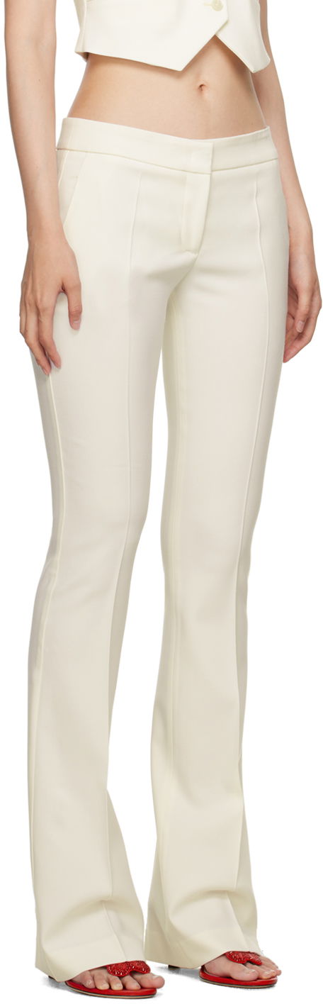 Bukser Blumarine Blumarine Flared Dress Pants Hvid | A322P098A, 1