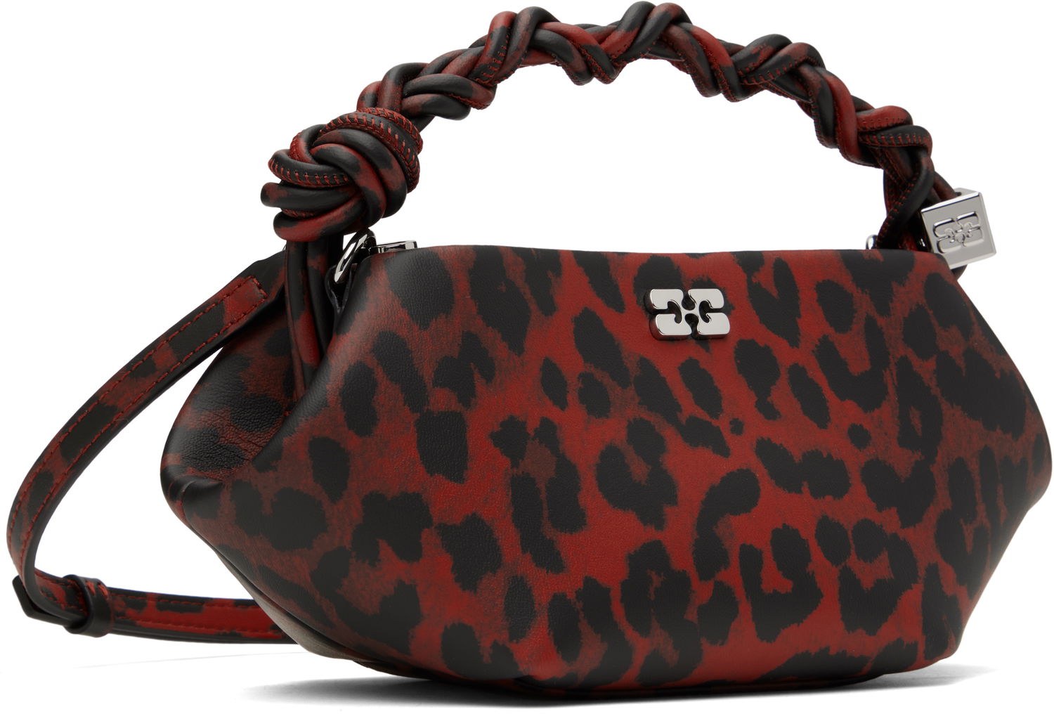 Håndtaske GANNI Ganni Leopard Print Mini Bou Bag Rød | A6628, 1