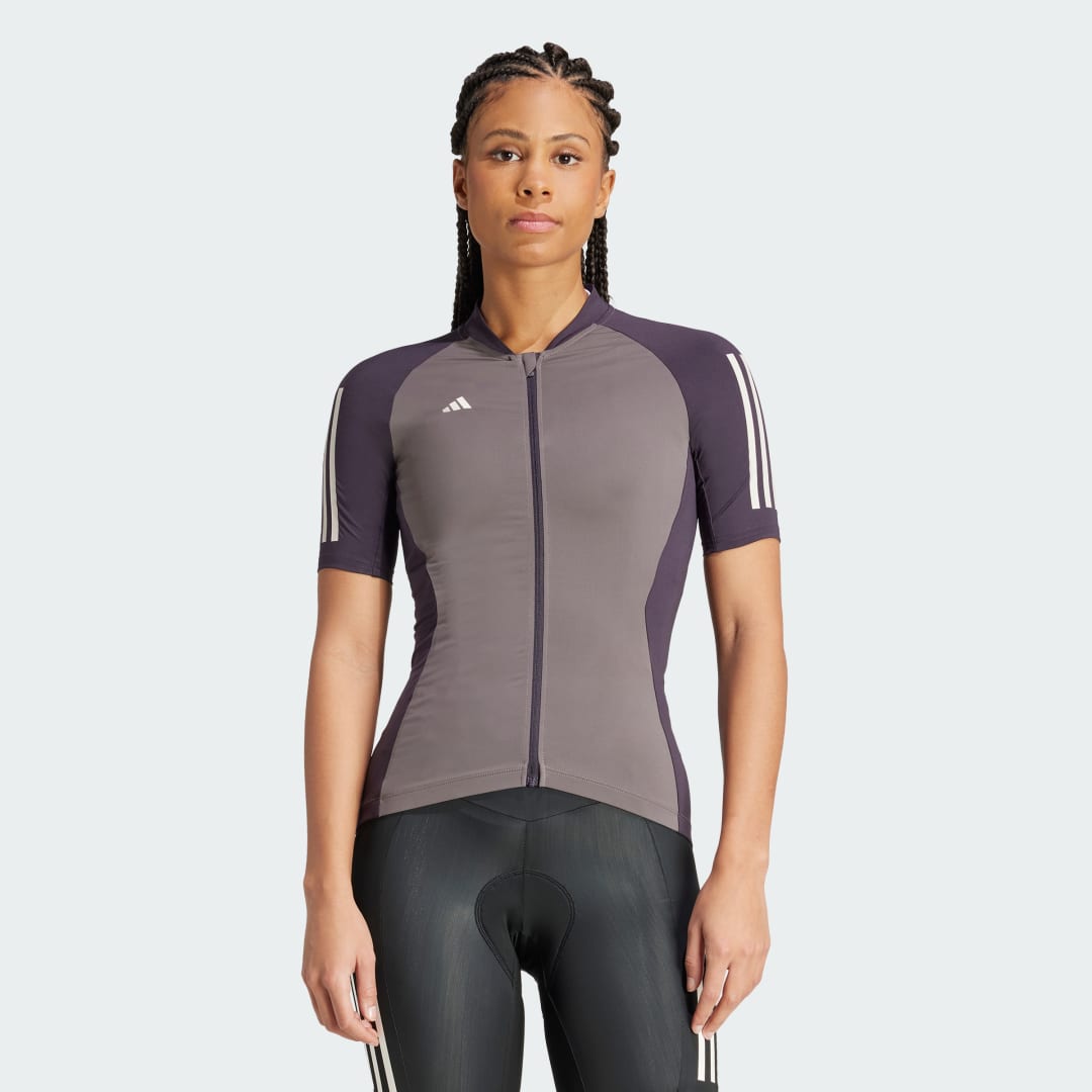 Jersey adidas Performance Essentials 3-Stripes Cycling Grå | IT3413, 0