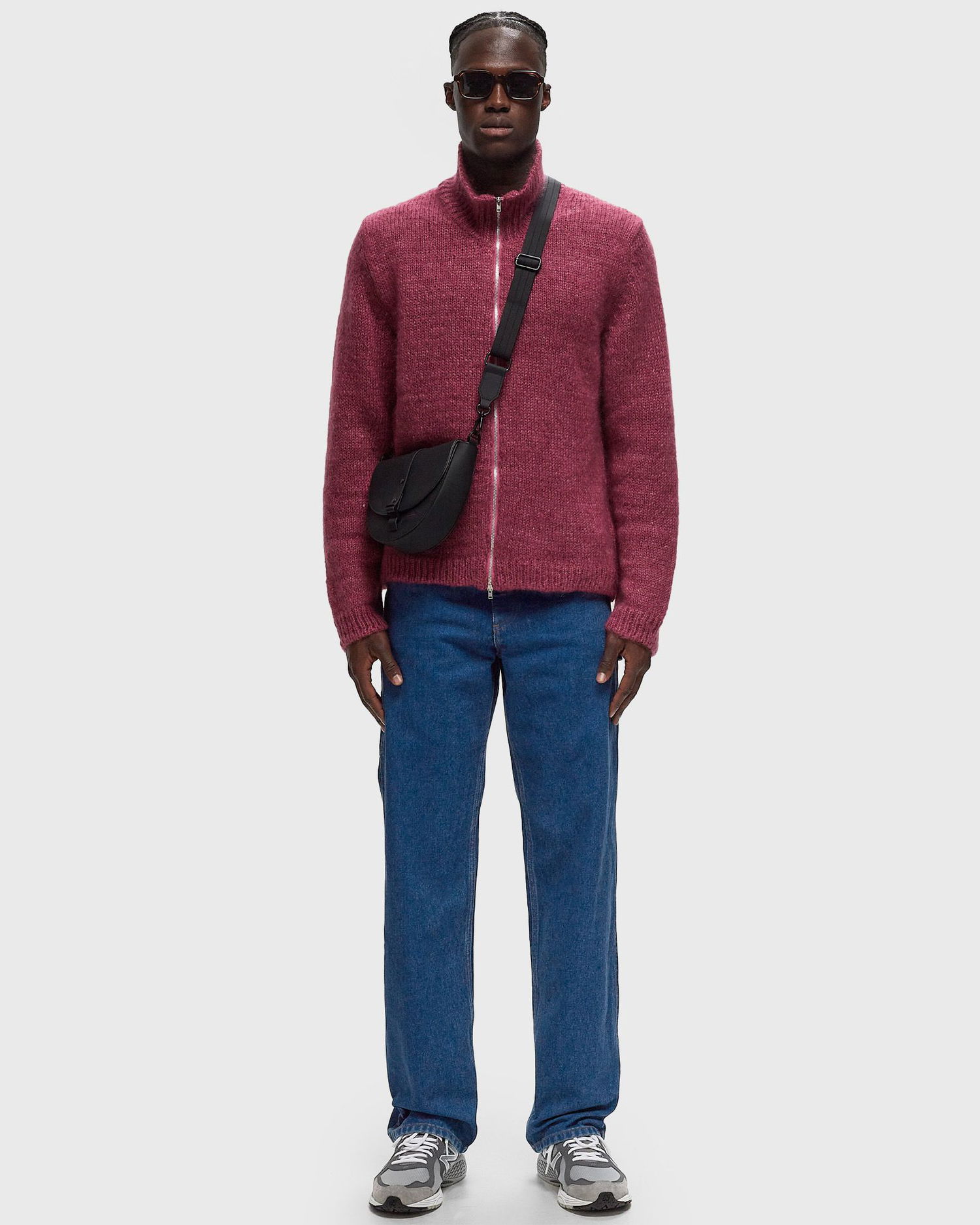 Sweater OUR LEGACY Float Funnel Sweater Bourgogne | M4243FU, 1