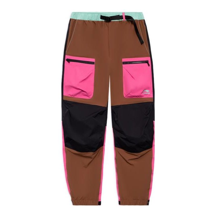 Cargo bukser Li-Ning Print Track Pants Brun | AKXS095-1, 0