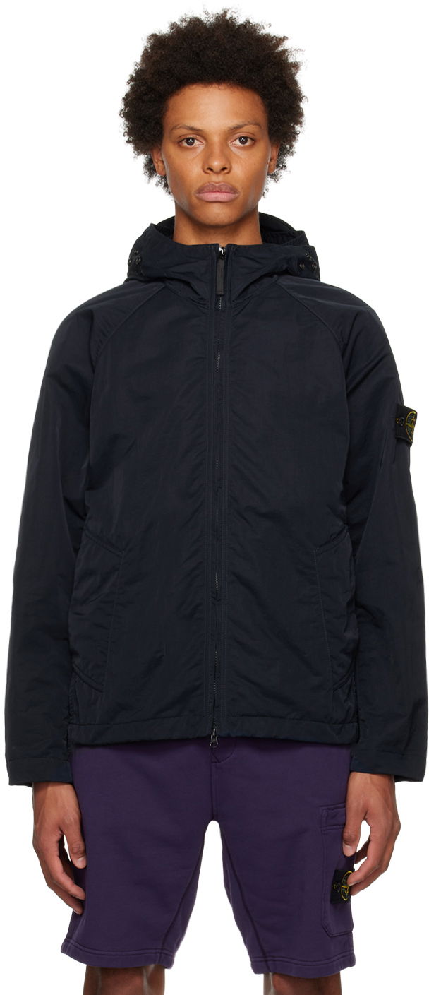Jakke Stone Island Zip Mørkeblå | 781540130, 0