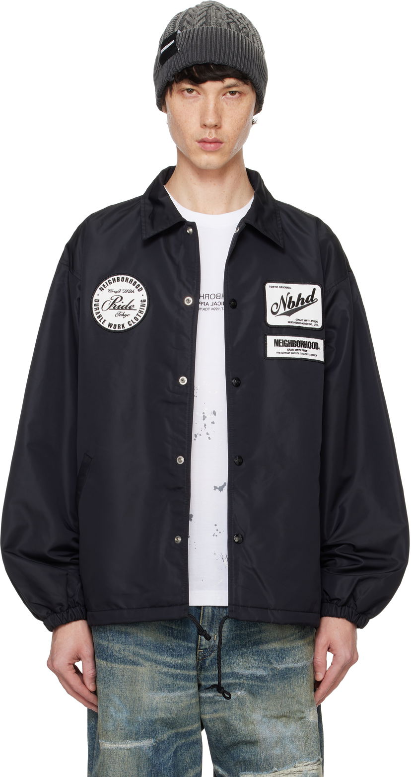 Vindjakke Neighborhood Windbreaker Jacket Sort | 242TSNH-JKM02