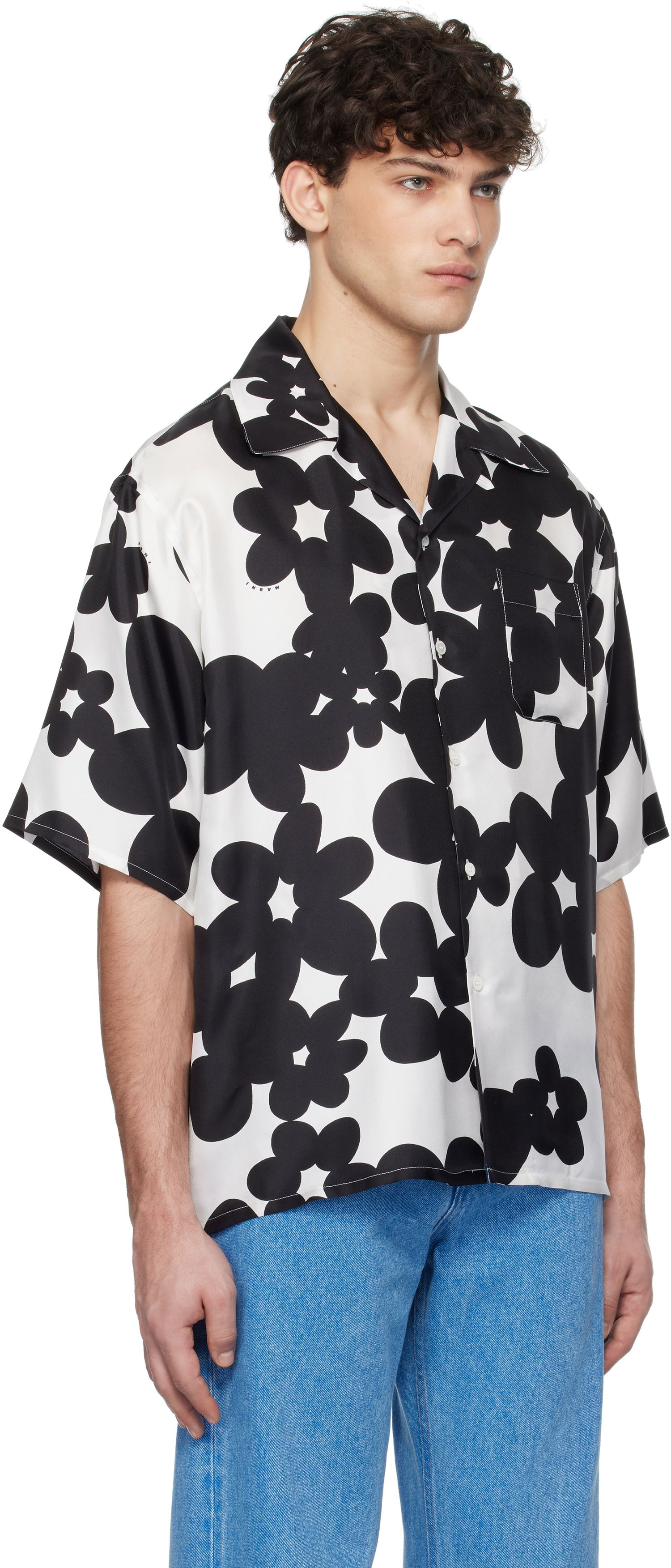 Skjorte Marni Marni Dillies Print Shirt Hvid | CUMU0213S4 UTSG26, 1