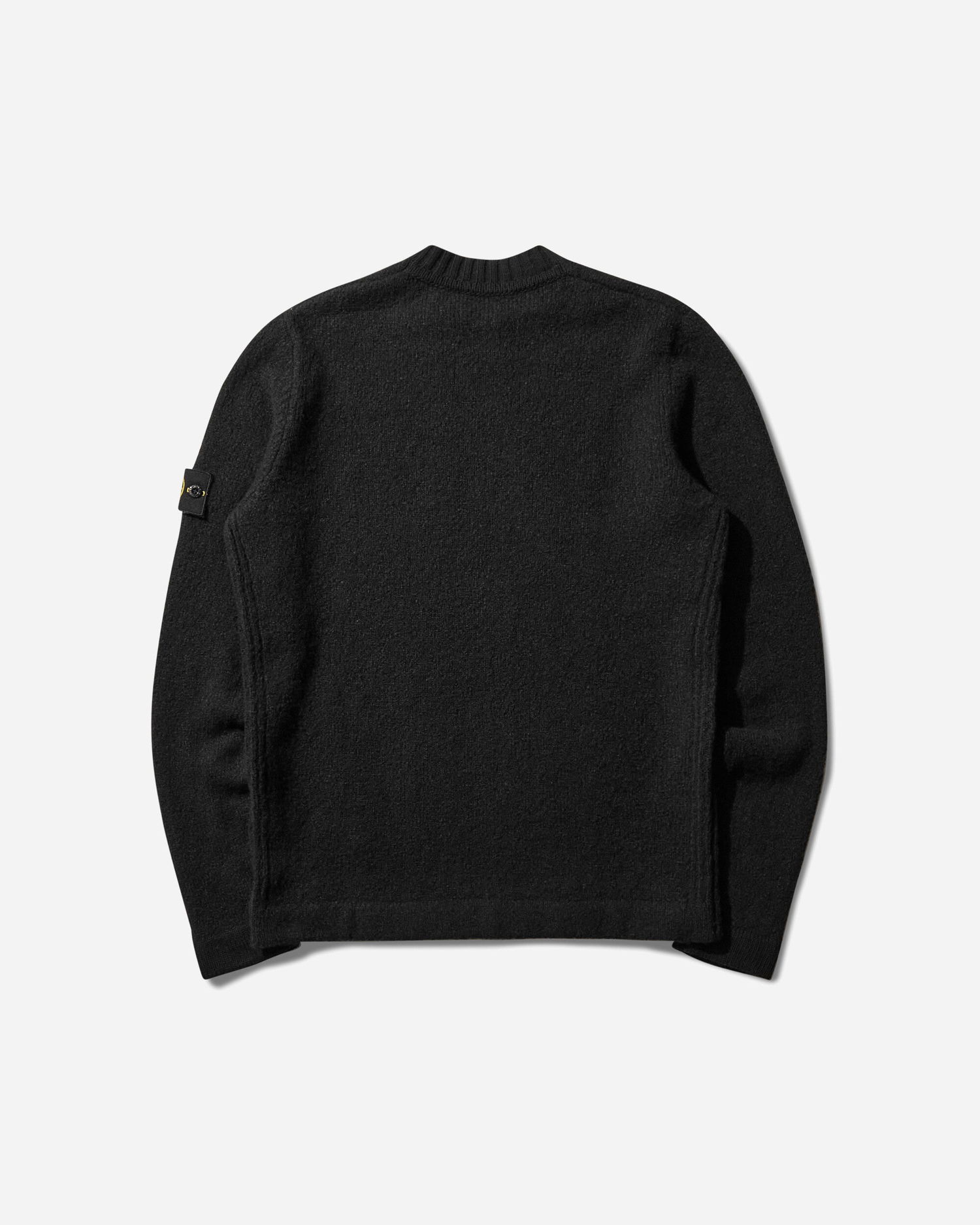 Sweater Stone Island Brushed Wool Knit Sweater Sort | K2S15-5100056-S00N2 V0029, 0
