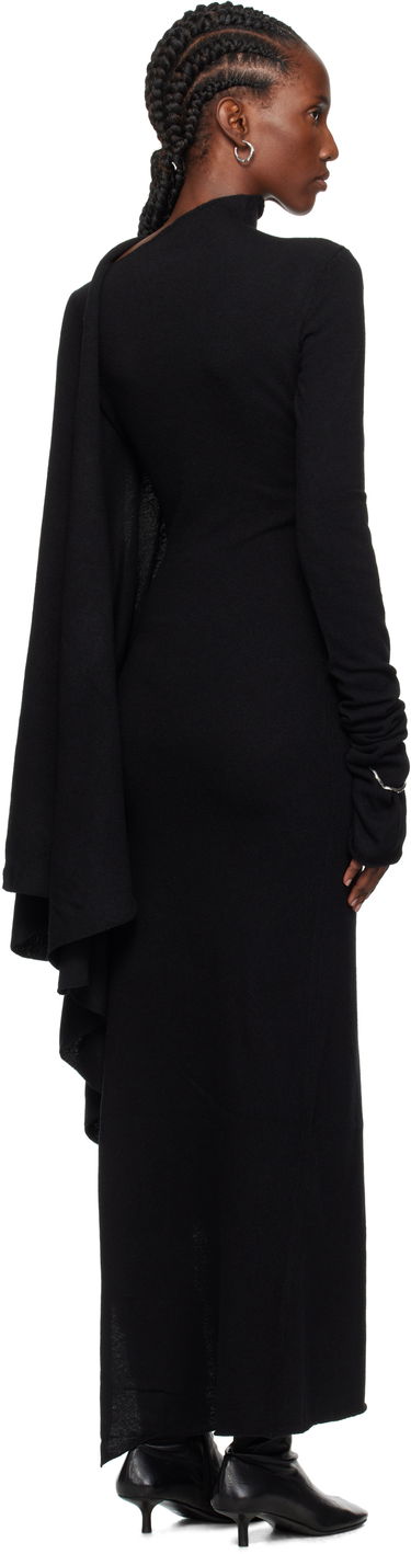Kjole Ann Demeulemeester Ann Demeulemeester Vabu Maxi Dress Sort | 2520-W-KN59-KN073-099, 2