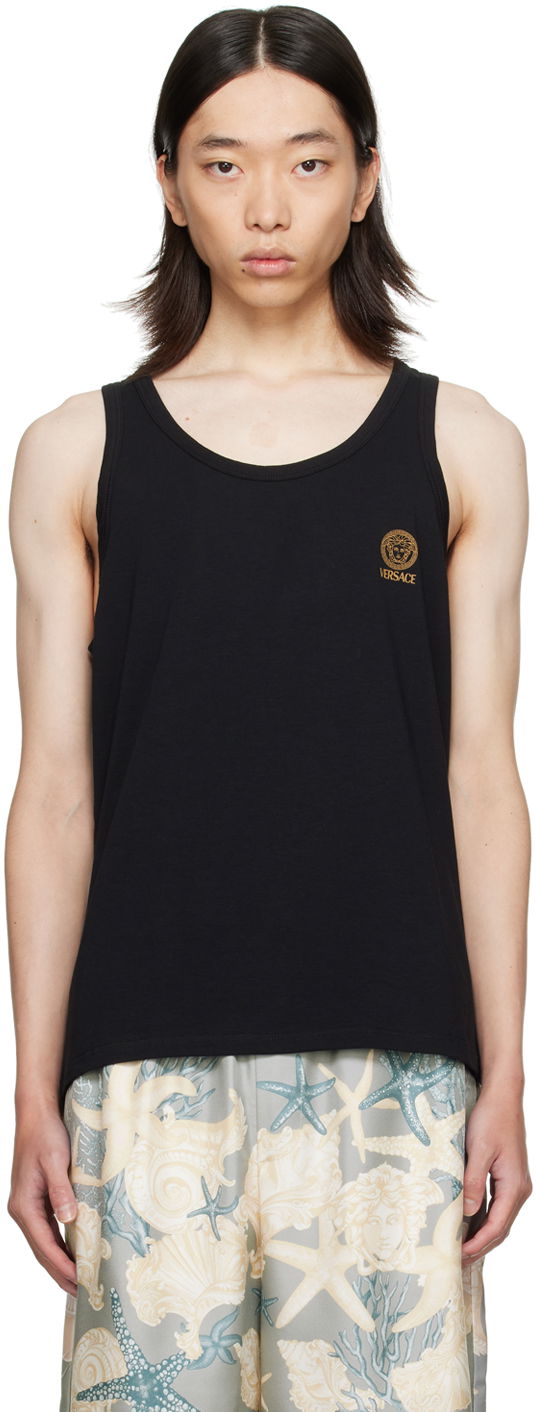 Tanktop Versace Medusa Tank Top Sort | AUU01012_1A10011, 0