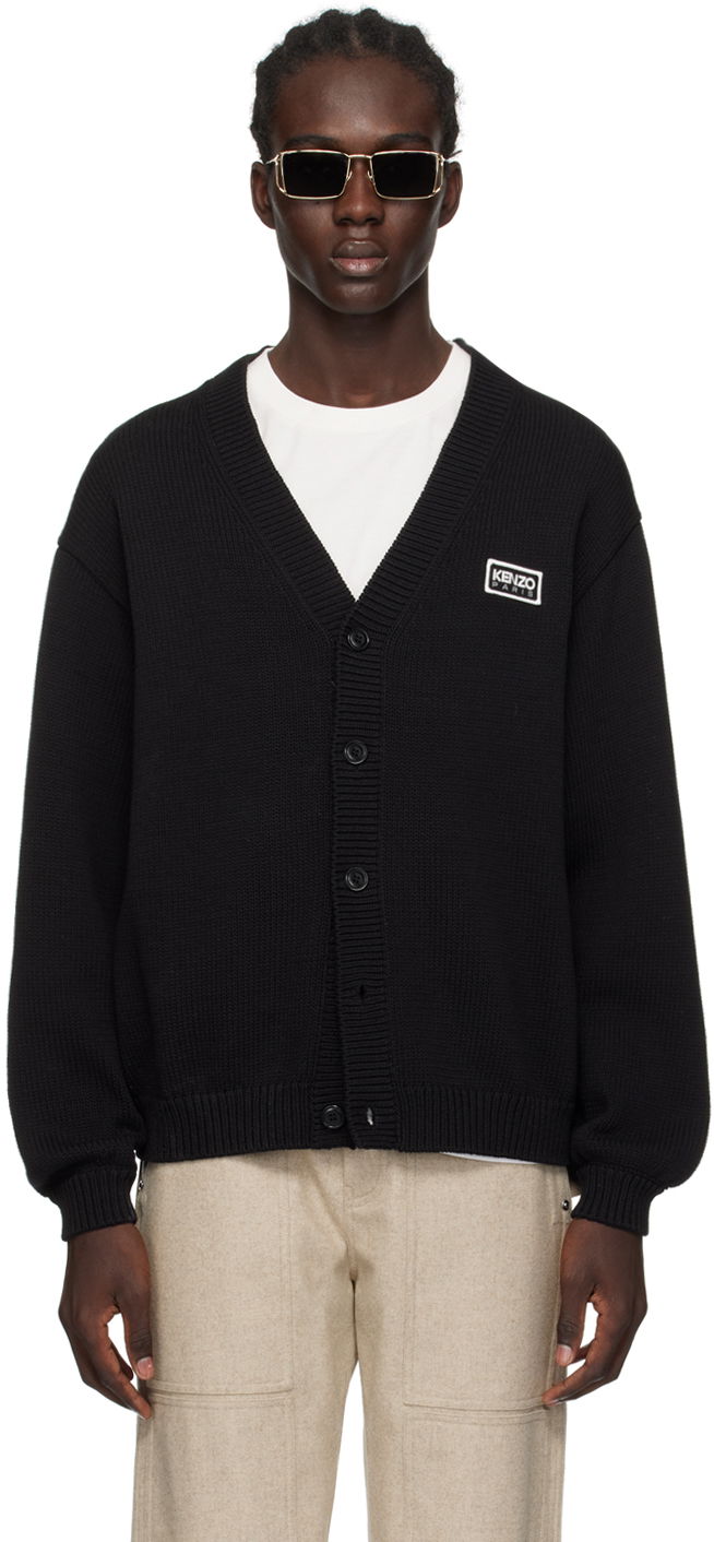 Sweater KENZO Paris Bicolor Cardigan Sort | FE55CA3833LA, 0