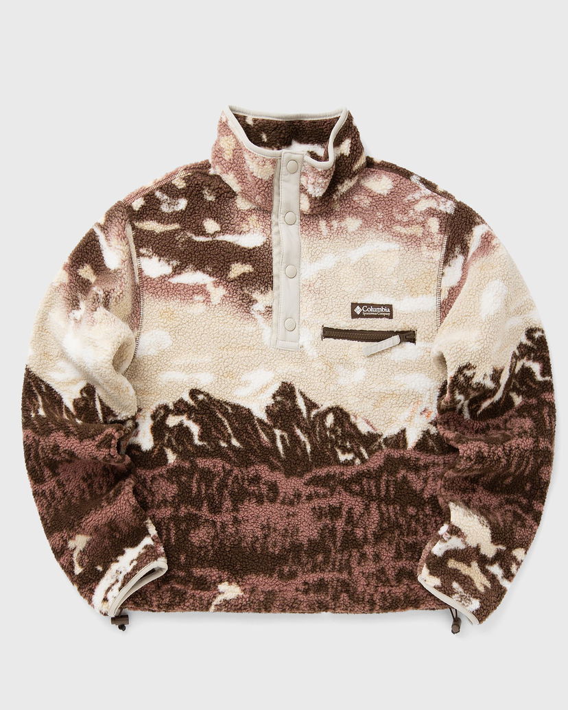 Sweater Columbia Helvetia II Printed Cropped Fleece Half Snap Pullover Brun | 2098501256