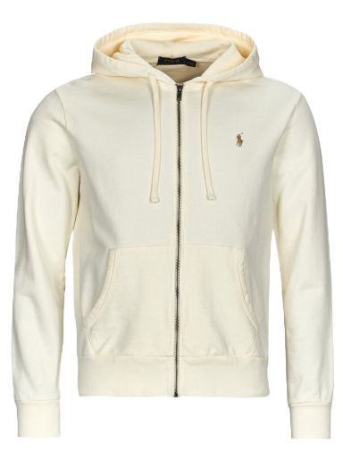 Sweatshirt Polo by Ralph Lauren Molleton Dye Hoodie Hvid | 710916692003