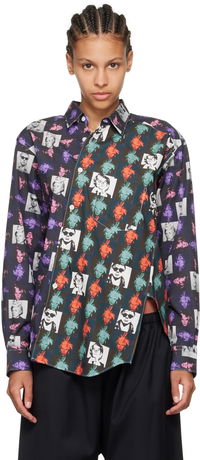 Asymmetrical Printed Shirt