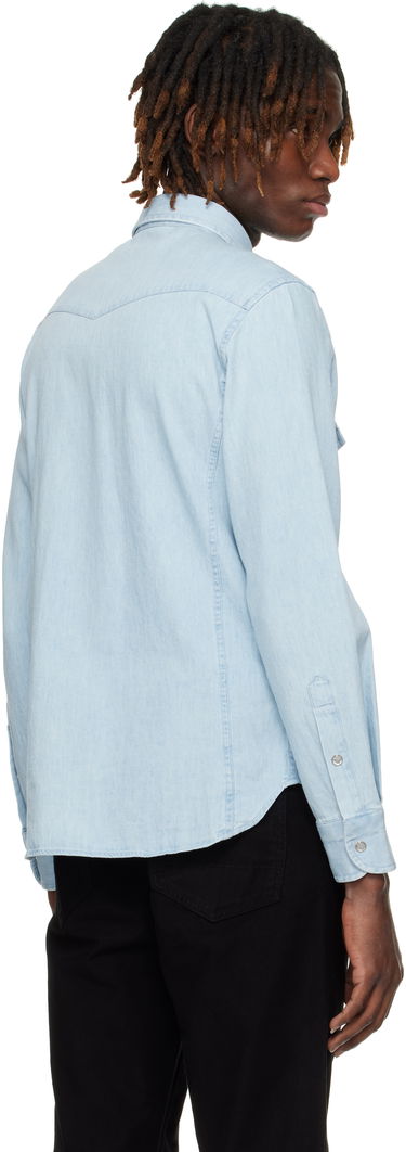 Skjorte Tom Ford TOM FORD Western Denim Shirt Blå | HDS001-FMC130F24, 2