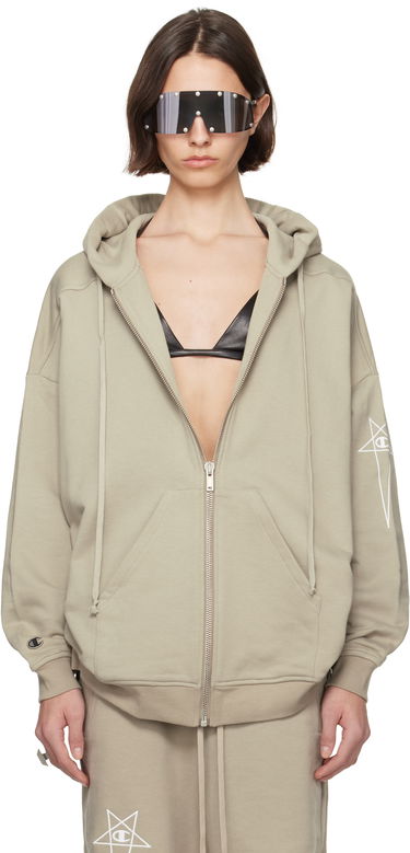 Sweatshirt Rick Owens Rick Owens Champion Edition Jumbo Jason's Hoodie Grøn | CW01E1663 CHFE, 0