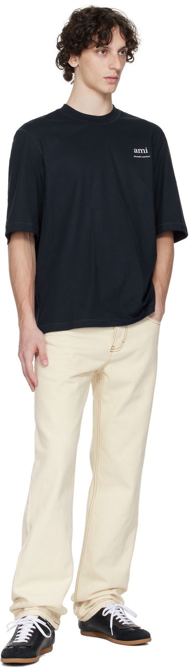 Jeans AMI AMI Paris Classic Fit Jeans Beige | HTR001.DE0039, 3