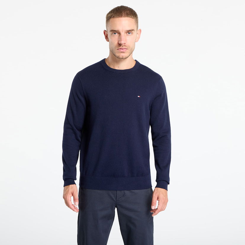 Sweater Tommy Hilfiger Tommy Hilfiger Pima Cotton Cashmere Crew Neck Sweater Mørkeblå | MW0MW28046 DW5