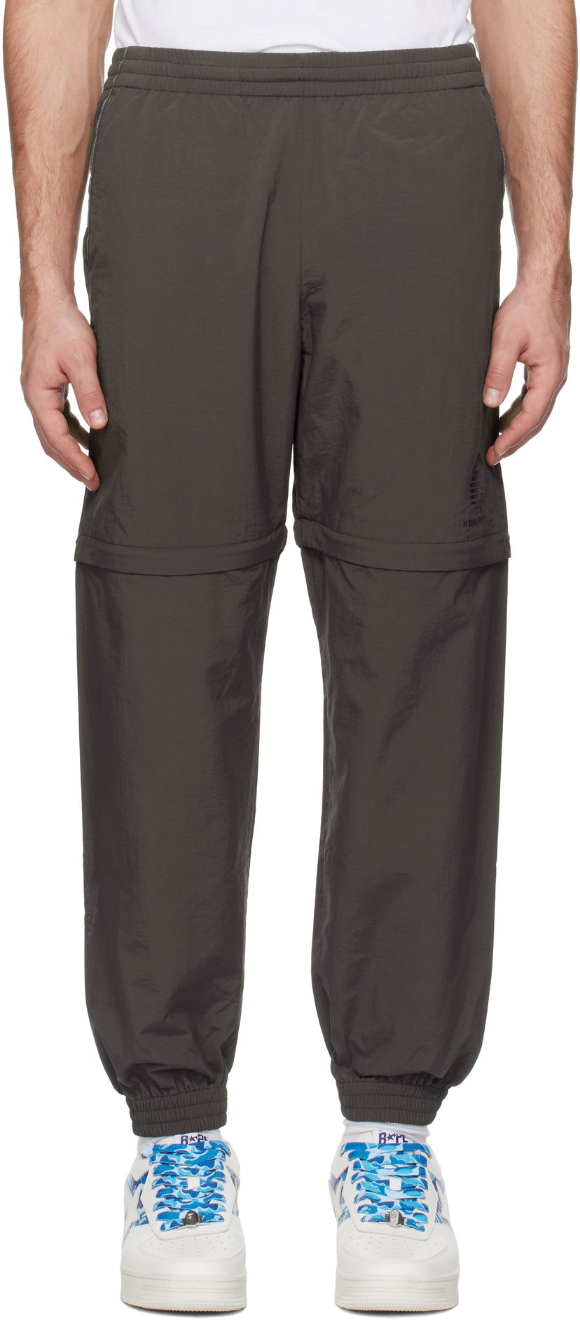 Joggingbukser BAPE BAPE Tiger & Dragon Zip-Off Track Pants Grå | 001PTK701002L