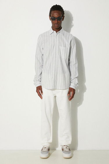 Skjorte Samsoe Samsoe Samsoe Samsoe Regular Fit Shirt with Classic Collar Hvid | M23200057, 1